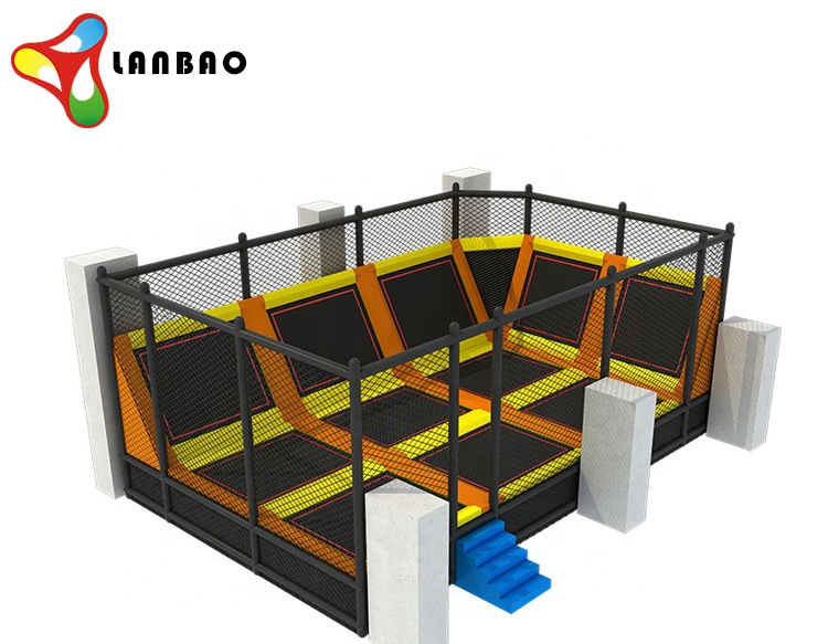 Children Playground Commercial Indoor Large Bungee Jumping Trampoline Park Supplier
