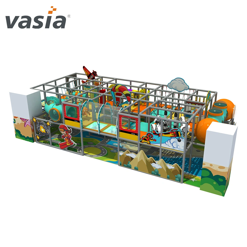 Durable Safe ASTM Approved Big Wave Slide Entertainment Indoor Playground