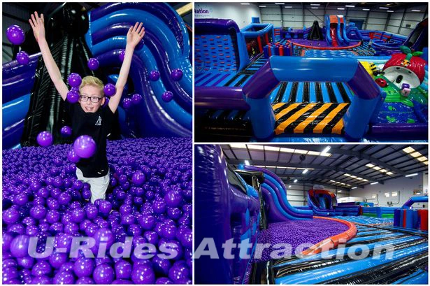 Giant inflatable playground jumping bouncer land Inflatable trampoline park For Indoor and Outdoor use