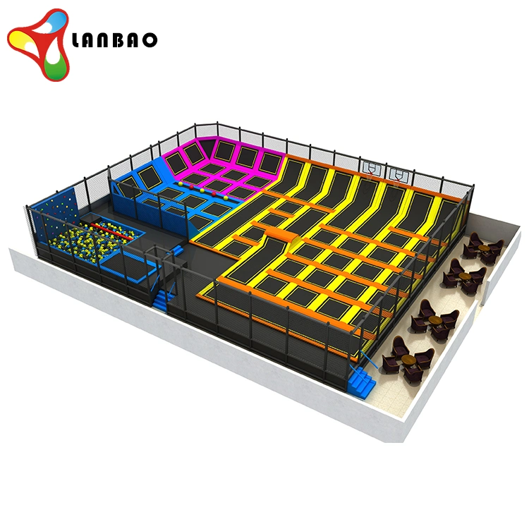 Eco-Friendly Customized Size Children Fitness Park Inflatable Jumping Trampoline