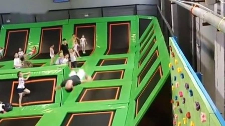 Children Playground Commercial Indoor Large Bungee Jumping Trampoline Park Supplier