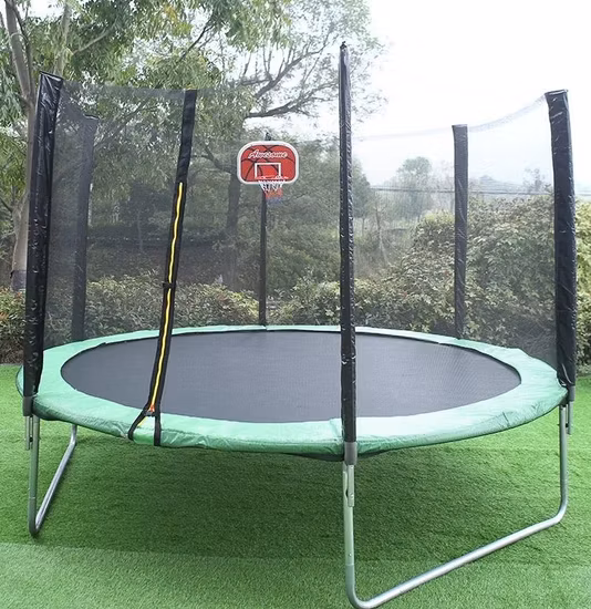 New Arrival 12FT Large Outdoor Trampoline Sales with Basketball Hoop