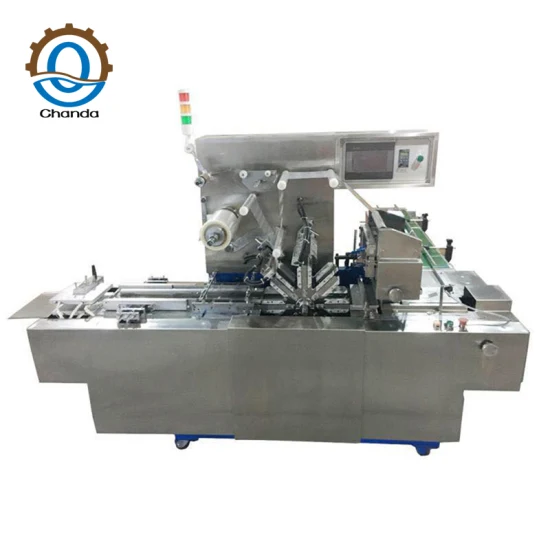 Automatic Biscuit Carton Box 3D Packing Machine BOPP Film Perfume Playing Card Cellophane Overwrapping Machine