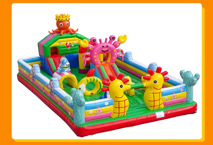 Cartoon Animal Outdoor Playground Inflatable Jumping Bouncy Castle for Kids