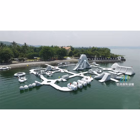 Snow N Ice World Giant Inflatable Water Park on Land with Big Inflatable Pool & Bouncy Slide Trampoline for Kids N Adults
