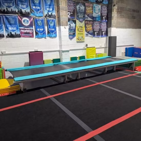 Eco-Friendly Customized Size Children Fitness Park Inflatable Jumping Trampoline