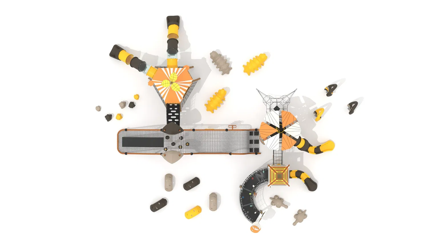 Factory Price Commercial Supermarket Garden Outdoor&Indoor Plastic Amusement Equipment Soft Big&Fun School Gym Playground for Kids&Children