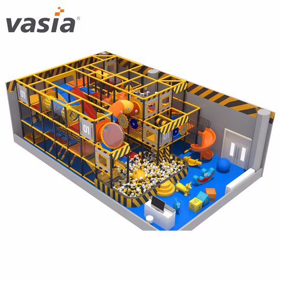 Durable Safe ASTM Approved Big Wave Slide Entertainment Indoor Playground
